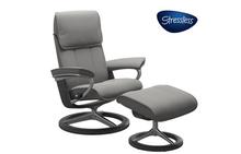 Admiral Stressless Chair and Ottoman Signature