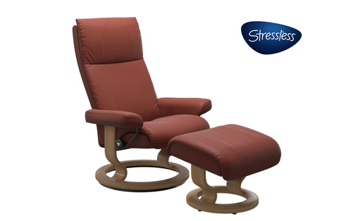 Aura Stressless Chair and Ottoman