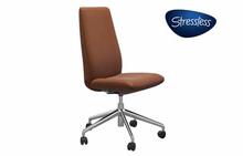 Laurel High Back Office Chair in Paloma New Cognac