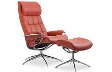 London Highback Stressless Chair and Ottoman
