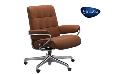 London Stressless Lowback Office Chair