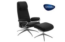 Paris Stressless Highback Chair and Ottoman