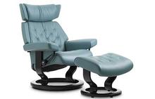 Skyline Stressless Chair and Ottoman