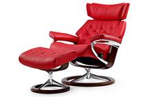 Skyline Stressless Chair and Ottoman Signature