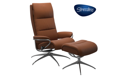 Tokyo Stressless Highback Chair and Ottoman