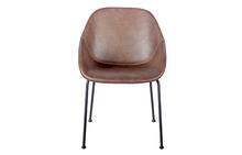 Corinna Side Chair in Vintage Brown