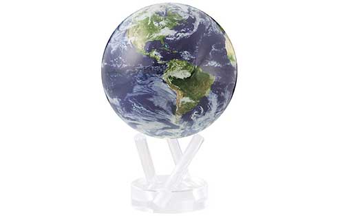 Rotating Satellite Globe