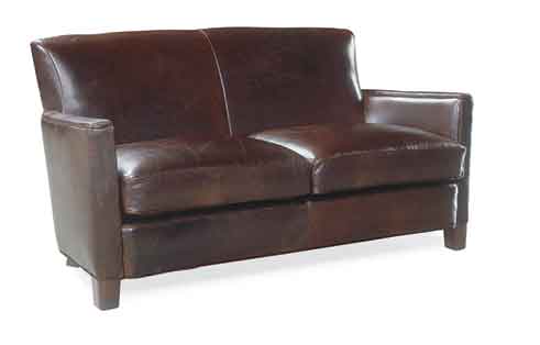 Trent Leather Loveseat