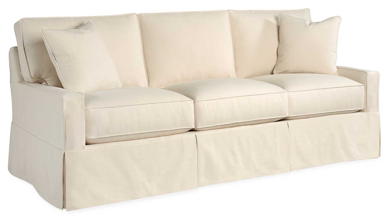 Sleeper Sofa Slipcover in Ticking Stripe  Slipcovered sofa, Slipcovers,  Pillow slip covers