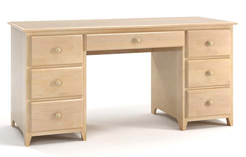 Shaker 7 Drawer Desk by Revolution Furnishings