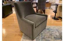 Simon Swivel Chair in Mojo Indigo by CR Laine