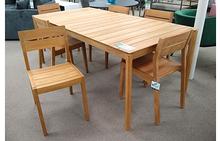 Teak Bok Outdoor Dining Table & EX1 Chairs