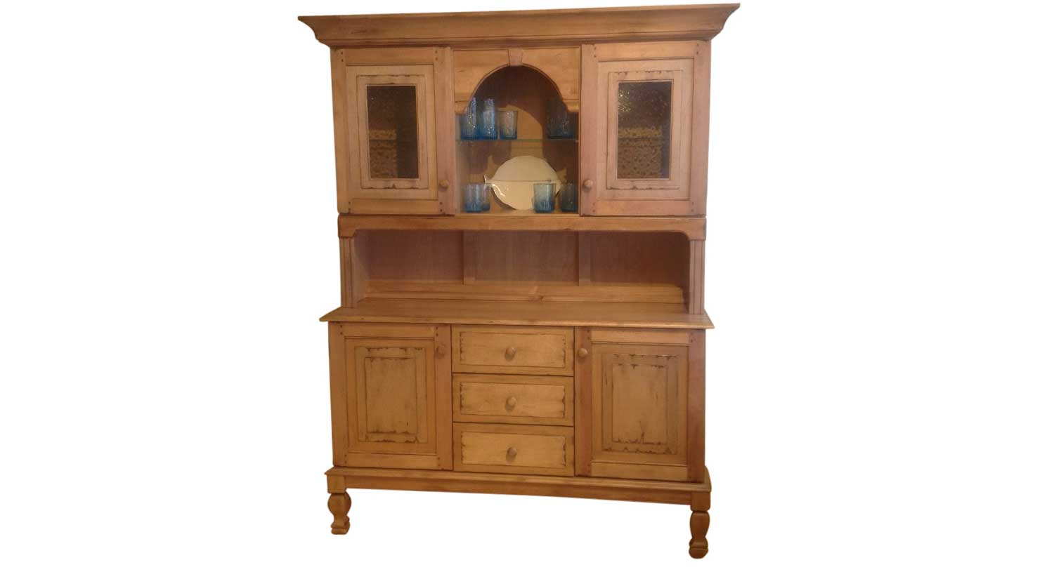 Barton Buffet and Hutch in Almond