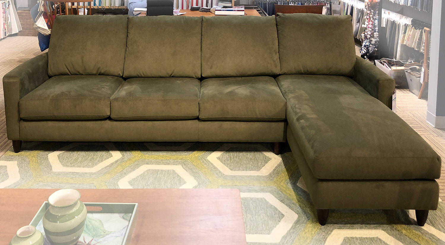 Bennet Sectional in Moss