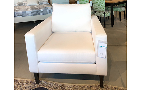 Circle Furniture Studio Chair In Sunbrella Pique Salt Clearance Studio Chair In Sunbrella Pique Salt