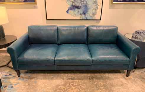 Personalize Collection Sofa with Rolled Arm in Mont Blanc Marina