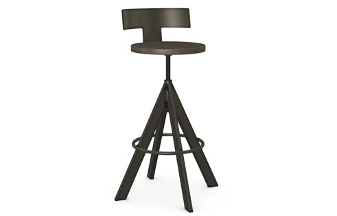 Uplift Stool with Back in Harley
