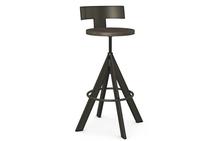 Uplift Stool with Back in Harley