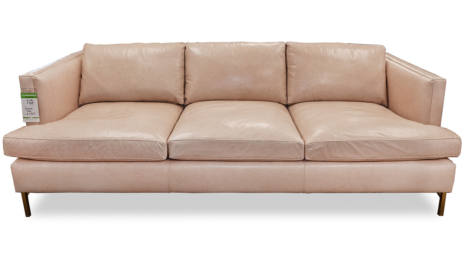 Concord Sofa in Blush Leather
