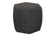 Dunster Cube Ottoman in Charcoal from Cambridge Collection