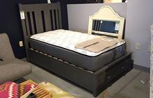 Rossport Twin Storage  Bed in Storm Grey