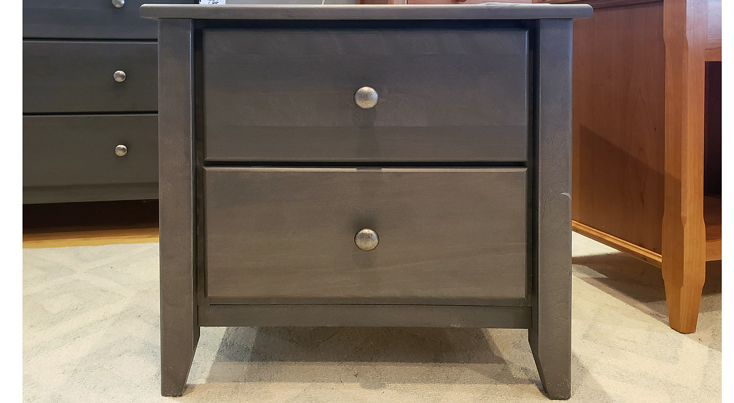 Rossport 2 Drawer Nightstand in Storm
