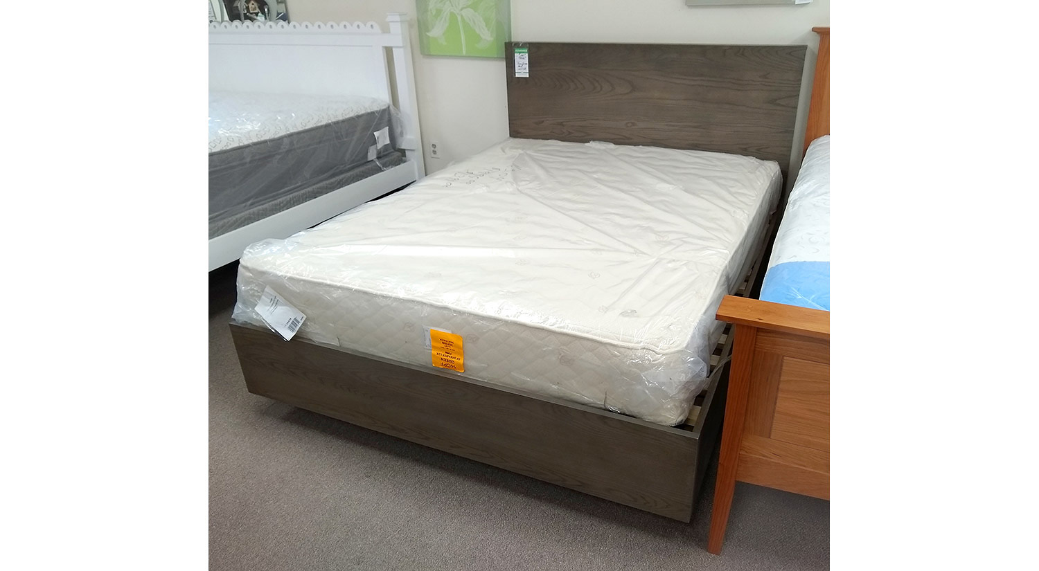 Tara Queen Bed in Ash Flannel Grey