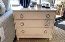 Tomlin 3 Drawer Nightstand in Snowdrift