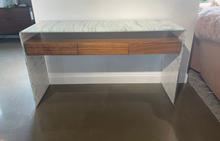 Graffetta Console in Gold Pietra