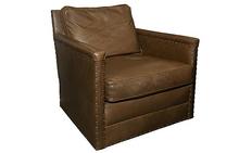 Paige Swivel Chair in leather