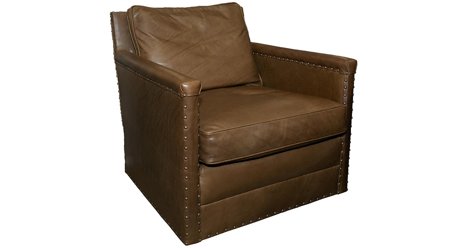 Paige Swivel Chair in leather