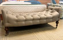 Benny Ottoman in Pewter