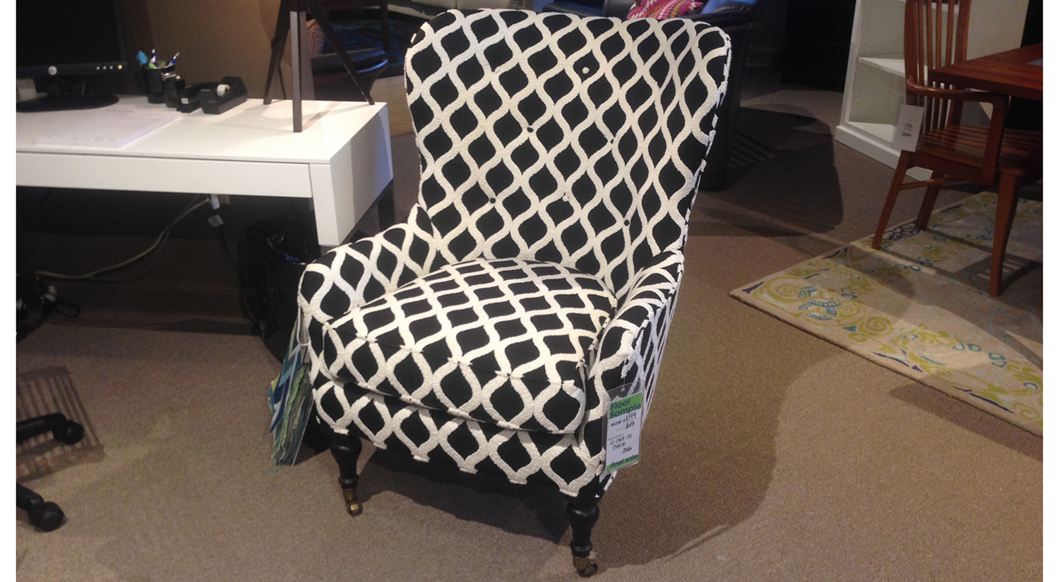 Elaine Chair in Black and White