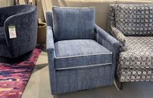 Paige Swivel Chair in Lido Lapis