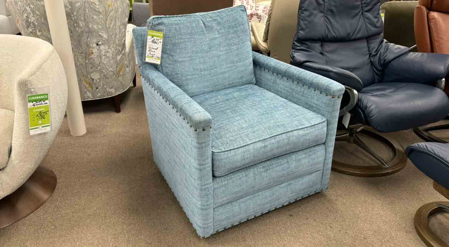 Paige Swivel Chair Living Chairs Lee Industries Clearance