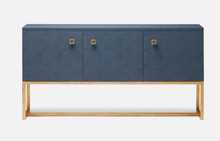 Dallon Three Door Buffet Table in Navy and Gold