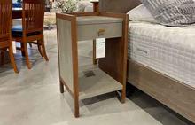 Kennedy Nightstand in Gray Shagreen