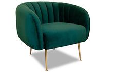 Channeled Chair In Green