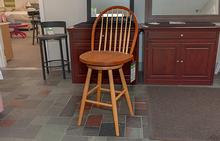 Bow Back Bar Stool in Cherry