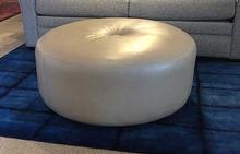 Pouf Ottoman in Leather