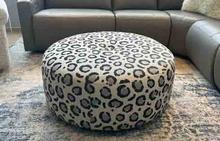 Pouf Round Ottoman in Taza