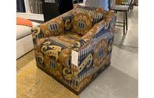 Ryder Swivel Chair in Ikat