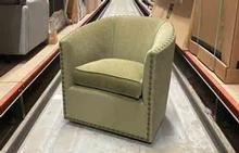 Sally Swivel Chair in Charisma Moss