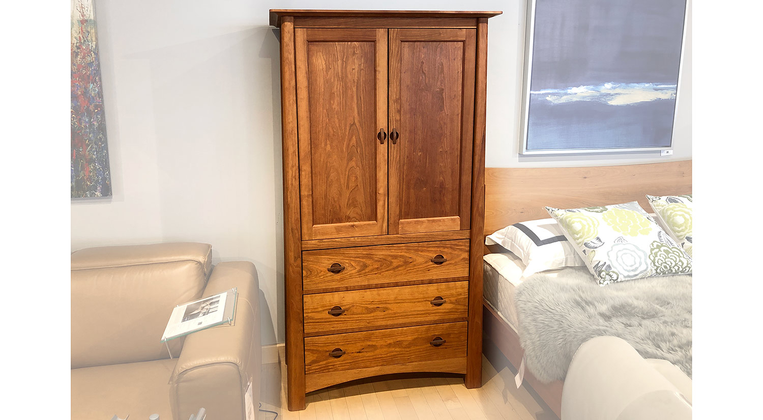Harvestmoon Armoire in Cherry