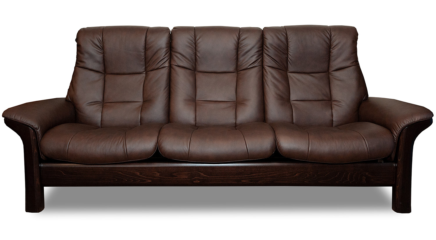 Buckingham Stressless Highback Sofa in Chocolate