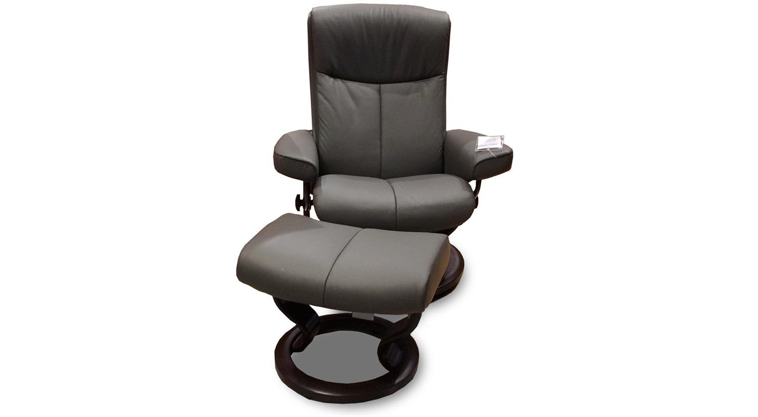 Peace Stressless Chair and Ottoman in Grey