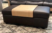 Double Ottoman in Paloma Chocolate