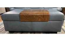 Stressless Double Ottoman and Table in Paloma Sparrow Blue