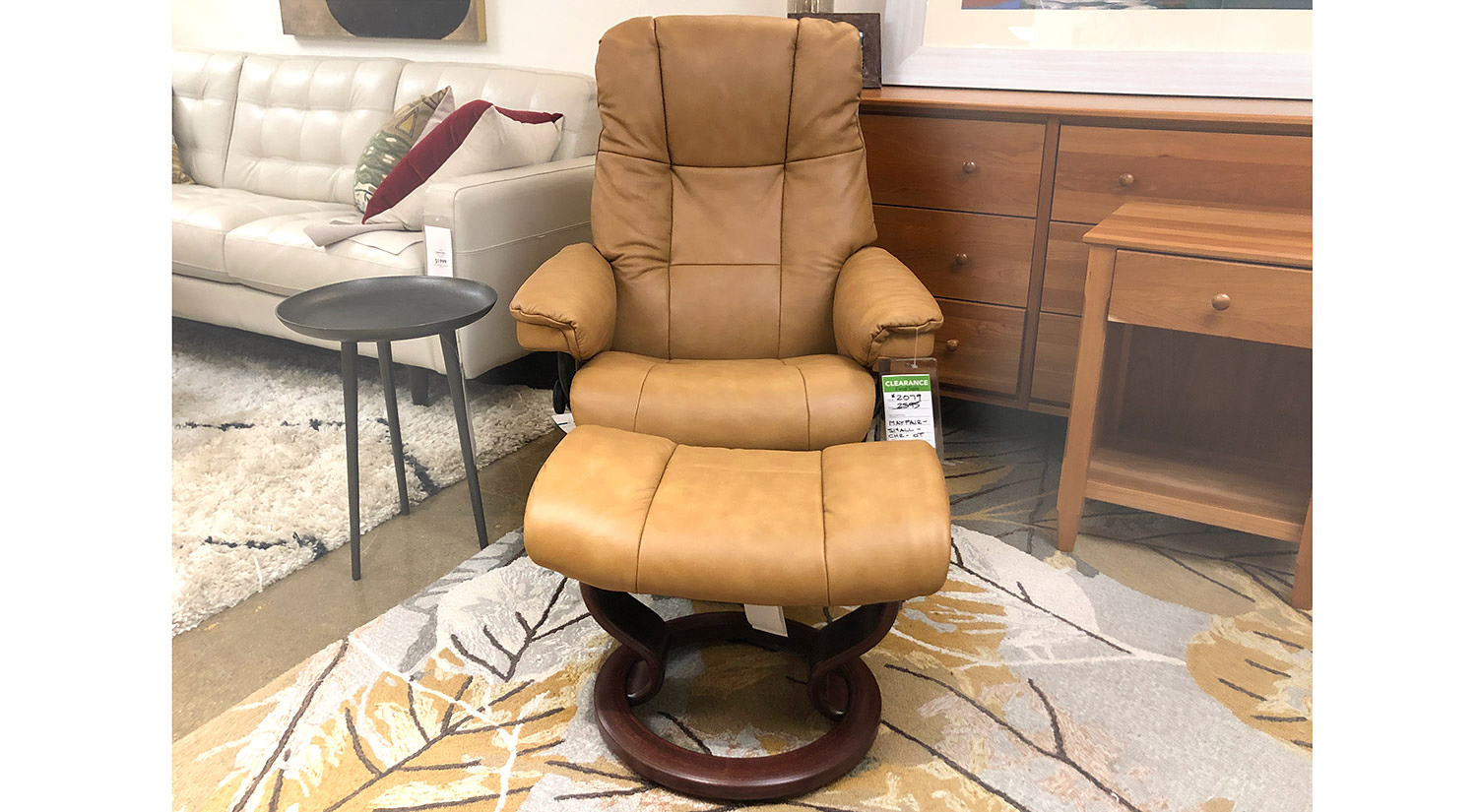 Mayfair Small Stressless Chair and Ottoman