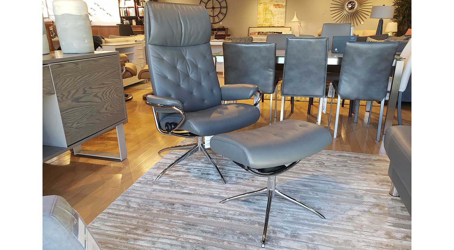 Metro Highback Chair in Batick Grey